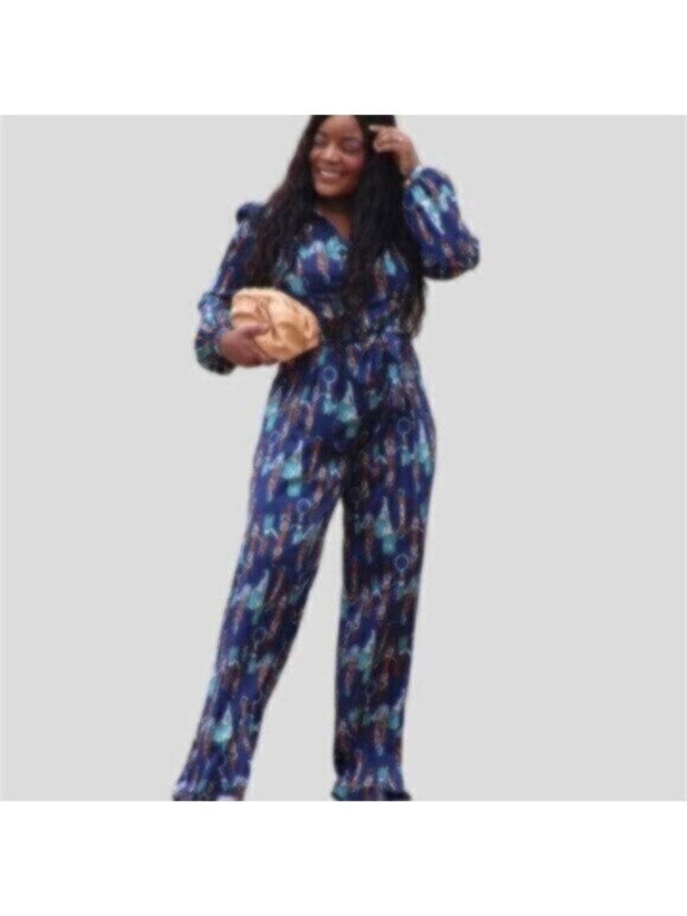 Miss Avenue Elegant Satin Jumpsuit